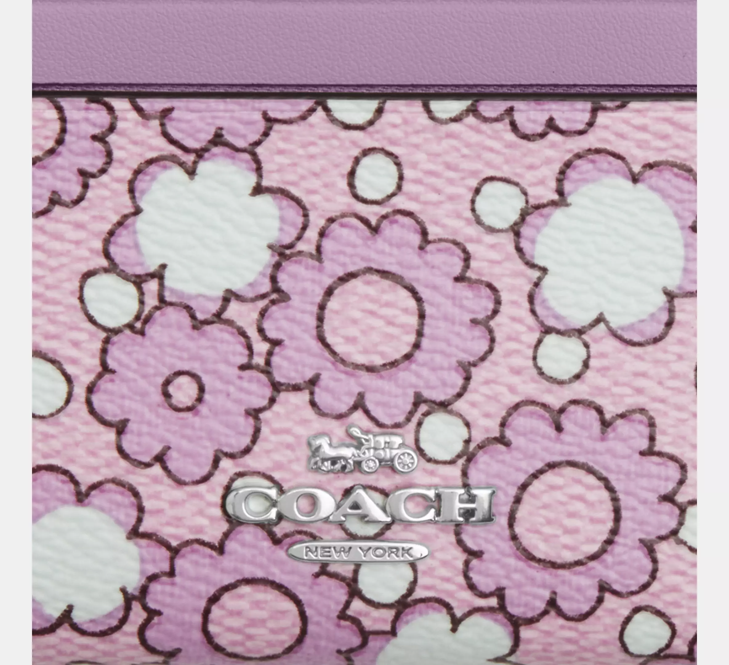 Mini Skinny Id Case With Floral Print