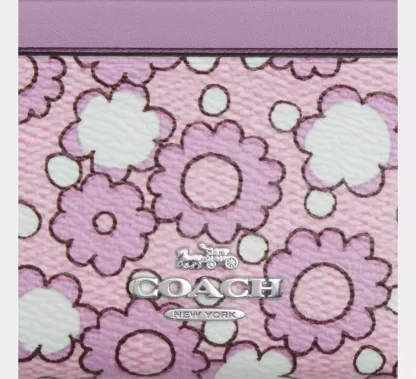 Mini Skinny Id Case With Floral Print