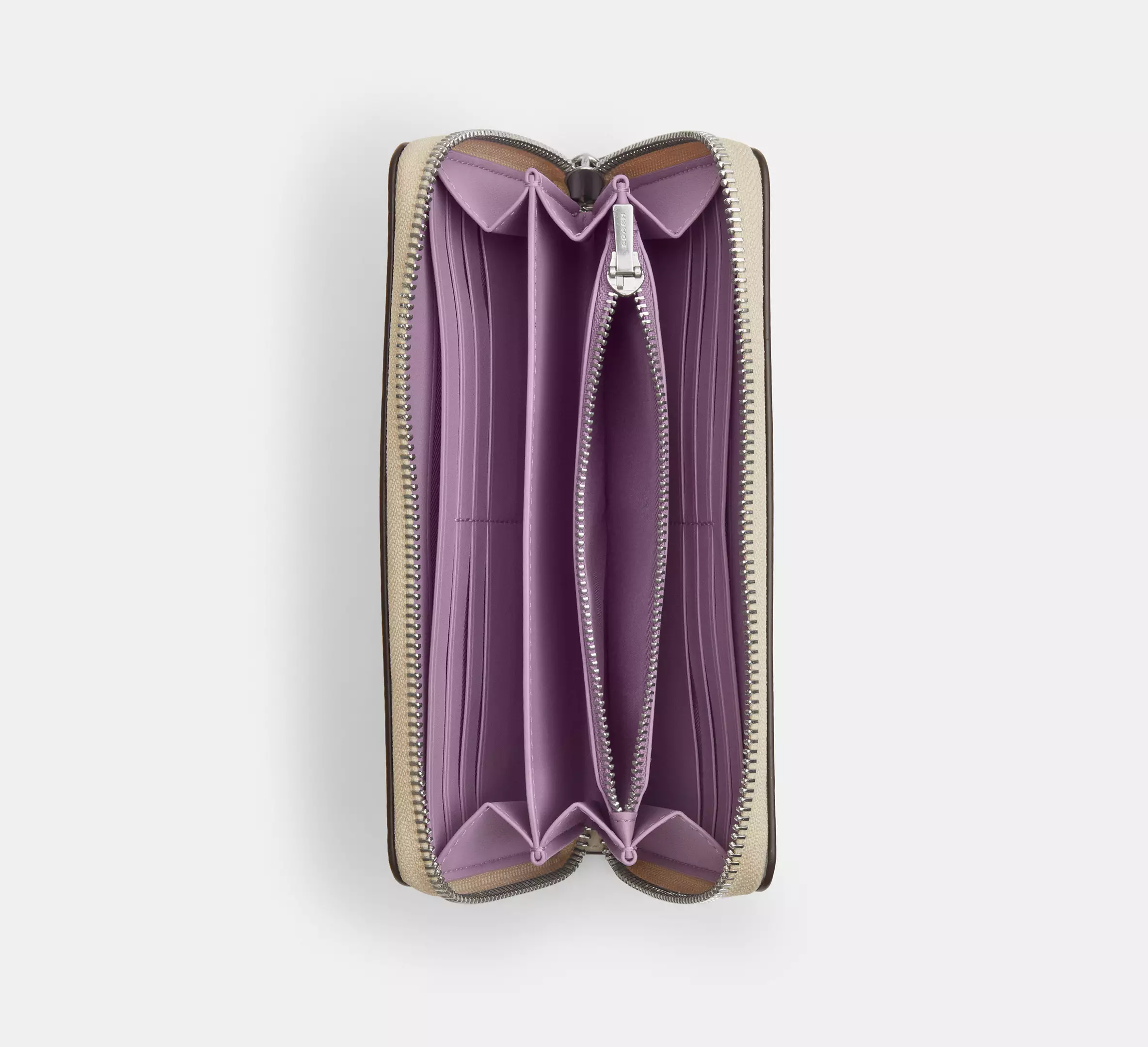 Long Zip Around Wallet With Floral Print