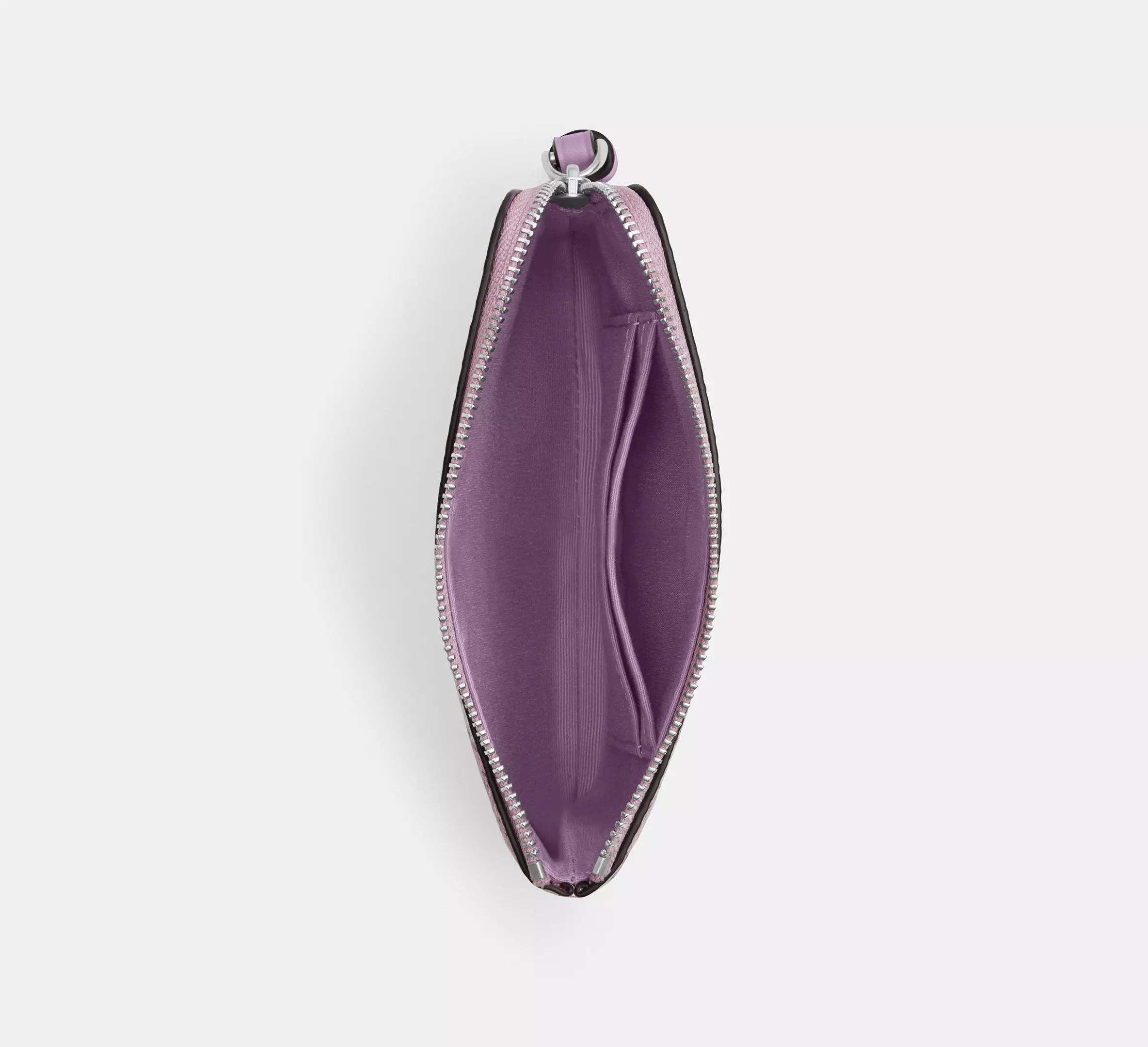 Corner Zip Wristlet With Floral Print