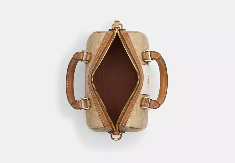 Mini Rowan Crossbody In Signature Canvas With Stripe