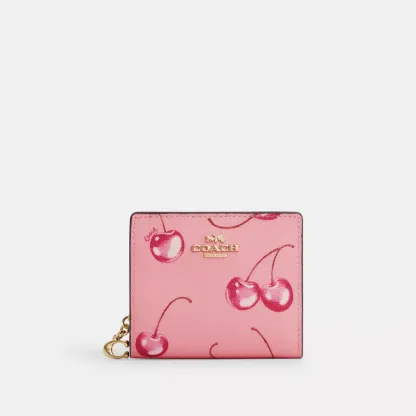 Coathtch Snap Wallet With Cherry Print