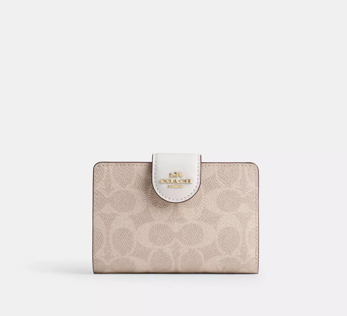 Medium Corner Zip Wallet In Signature Canvas