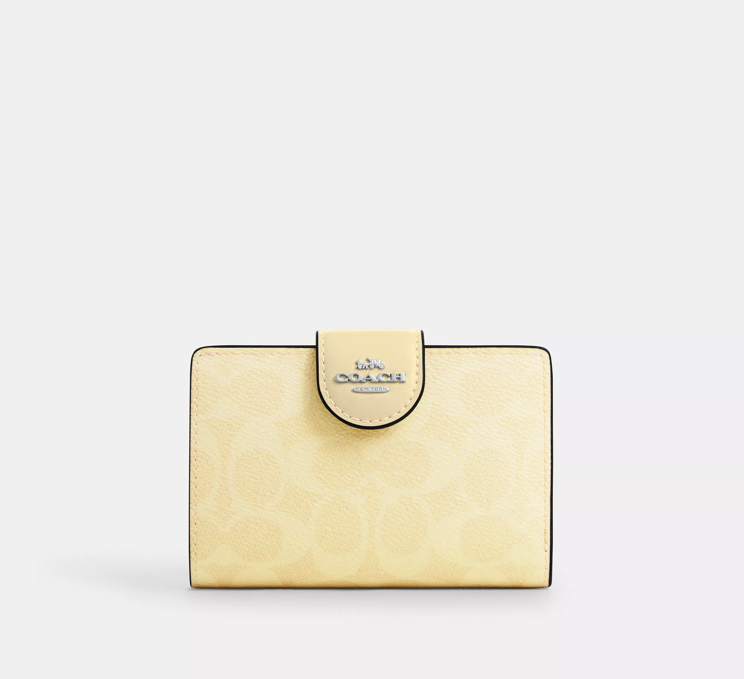 Medium Corner Zip Wallet In Signature Canvas