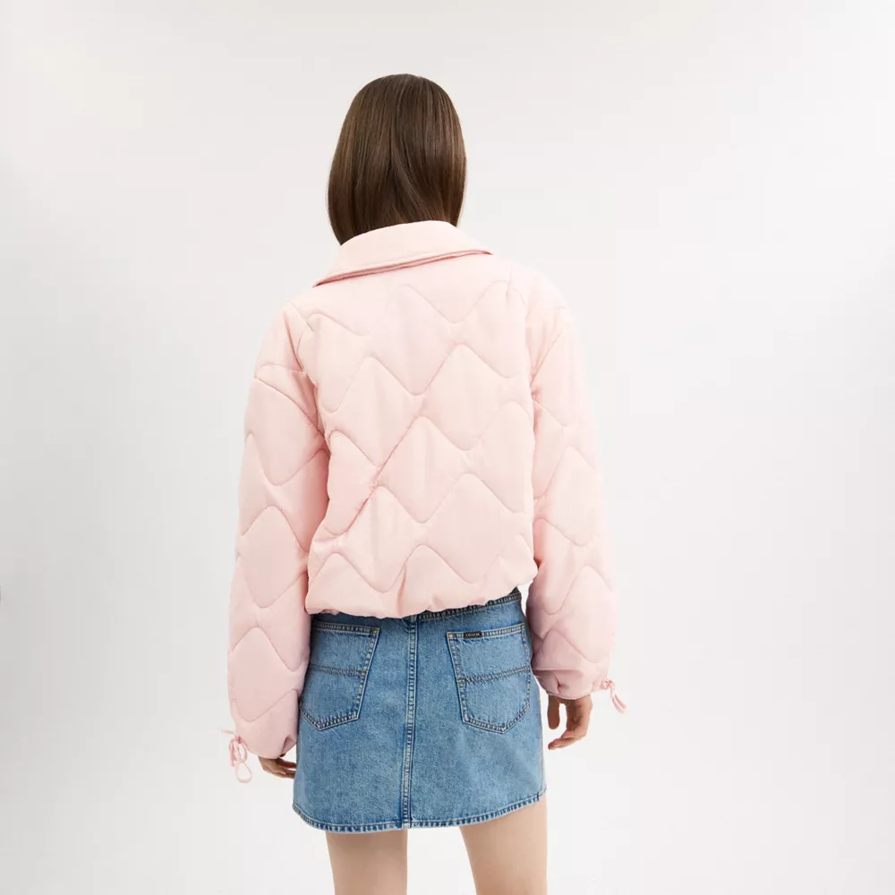Quilted Blouson Jacket In Recycled Nylon