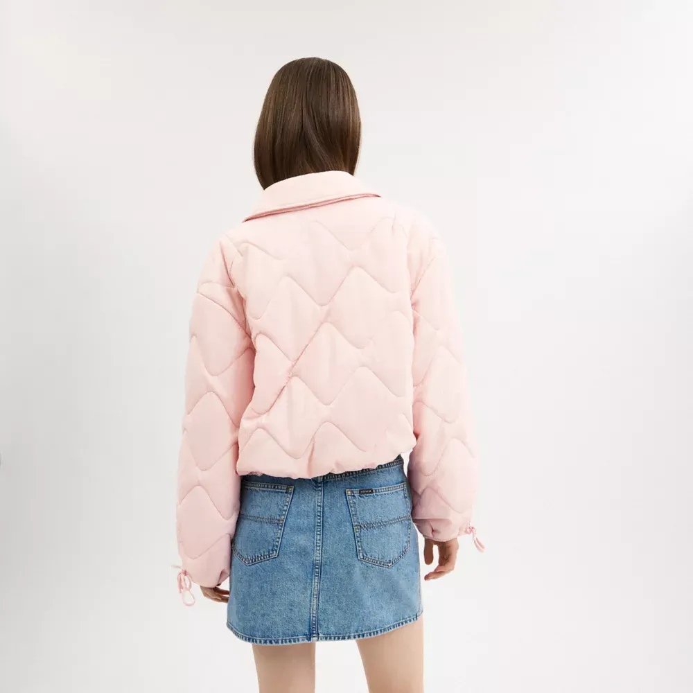 Quilted Blouson Jacket In Recycled Nylon