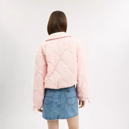 Quilted Blouson Jacket In Recycled Nylon