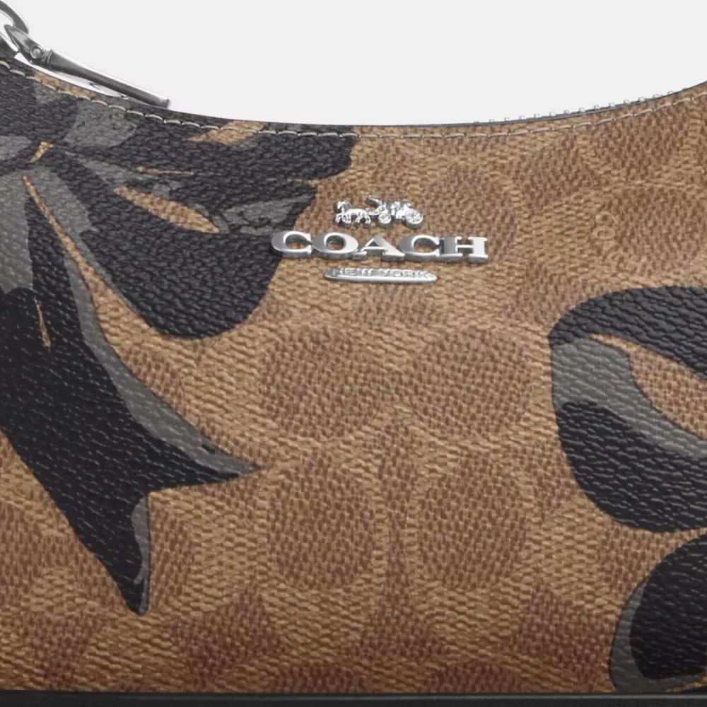 Teri Mini Crossbody Bag In Signature Canvas With Bow Print