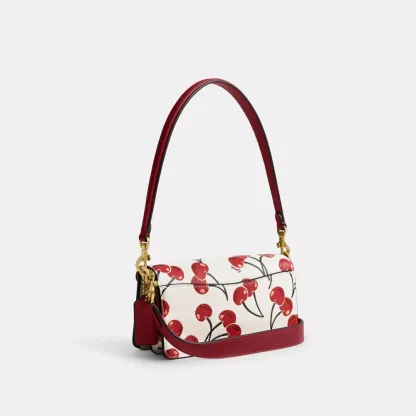 Tabby Shoulder Bag 20 With Cherry Print