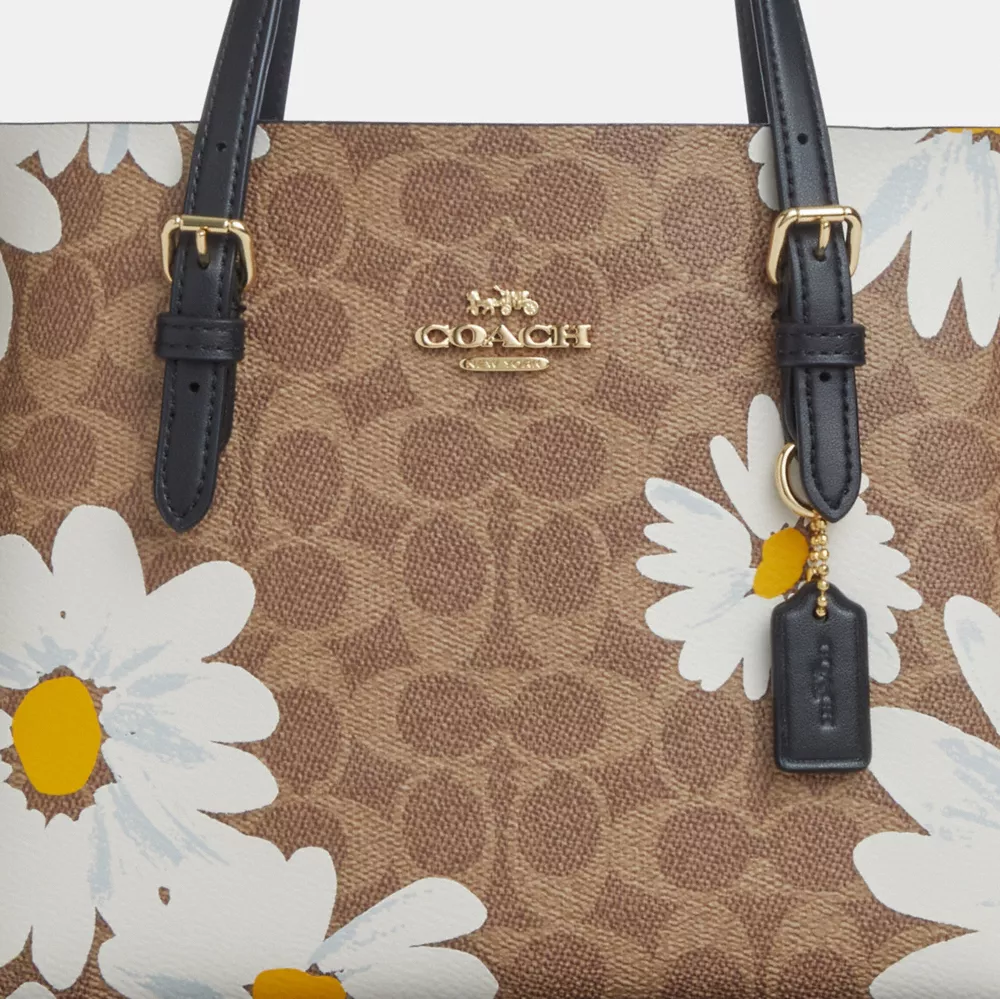 Mollie Tote Bag 25 In Signature Canvas With Floral Print