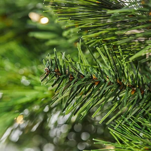 9 ft. Wesley Long Needle Pine LED Pre-Lit Artificial Christmas Garland