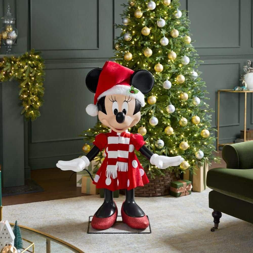 4 ft. Animated Holiday Minnie Mouse A6