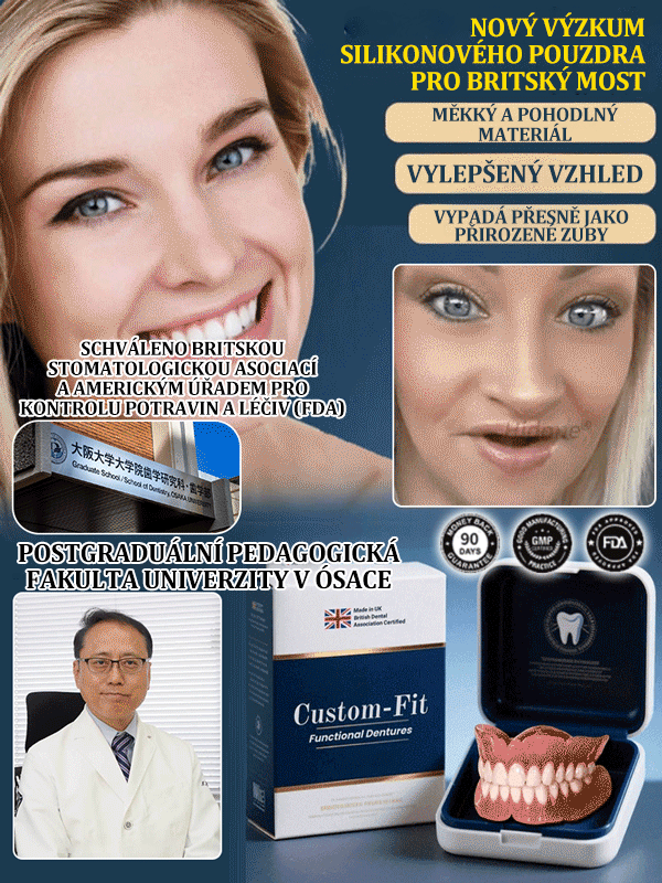 [Nový výzkum z Velké Británie] Silikonové zubní protézy