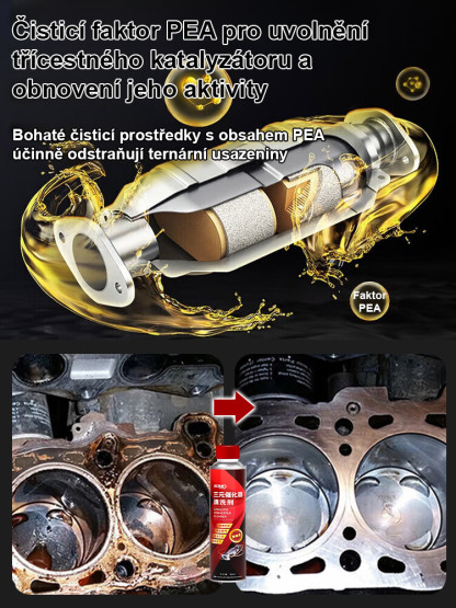 Špičkový výkonný třícestný čistič katalyzátoru