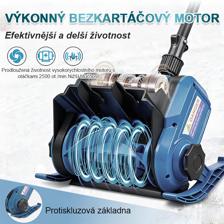 【Jeden člověk snadno odstraní sníh】Sněhová fréza na lithiové baterie