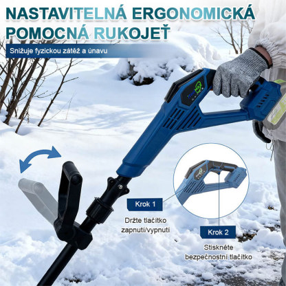 【Jeden člověk snadno odstraní sníh】Sněhová fréza na lithiové baterie