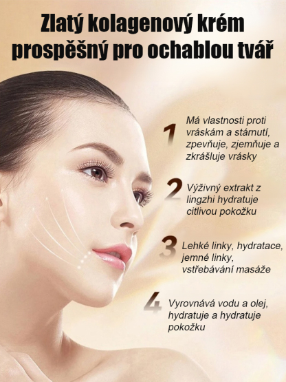 【3 dny bez vrásek】Zlatý kolagen proti vráskám krém