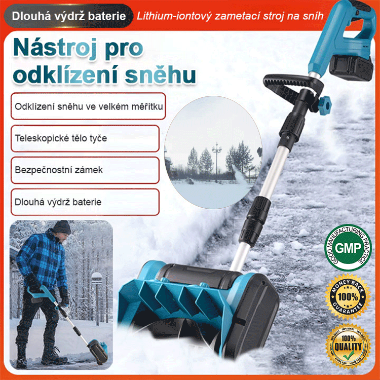 【Jeden člověk snadno odstraní sníh】Sněhová fréza na lithiové baterie