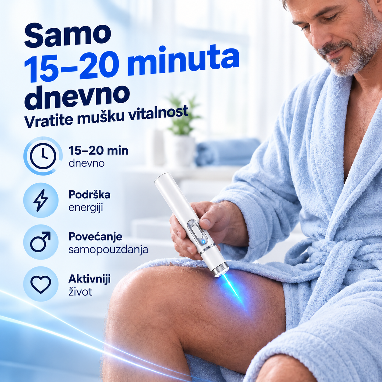 ⚡ Nova laserska terapija! Pomaže vam vratiti seksualno zdravlje 💪 i ublažiti bolove u mišićima, zglobovima i tetivama 🦵
