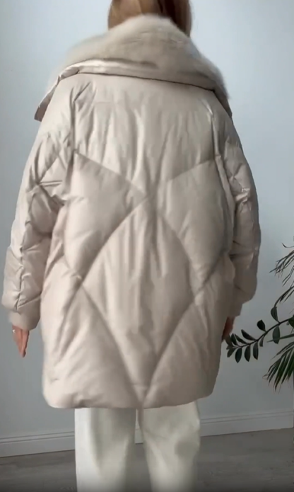 Fur-Trimmed Windbreaker