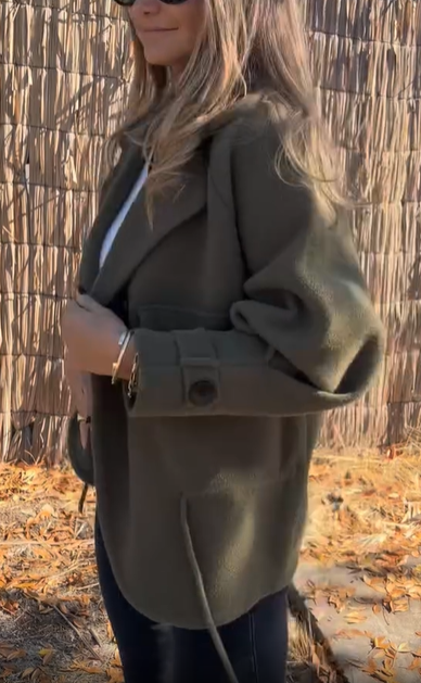 Double - Breasted Wool Coat