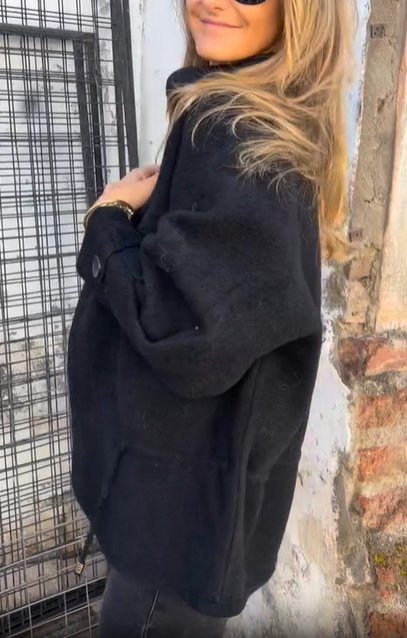 Double - Breasted Wool Coat