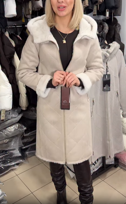 Reversible Faux Fur and Suede - Style Coat