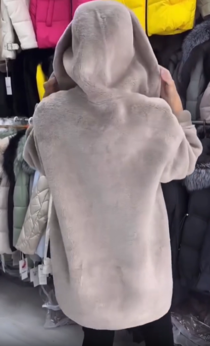 Beige Reversible Suede Jacket