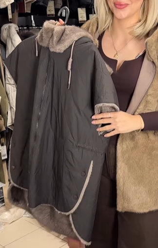 Reversible Faux Fur and Nylon Vest