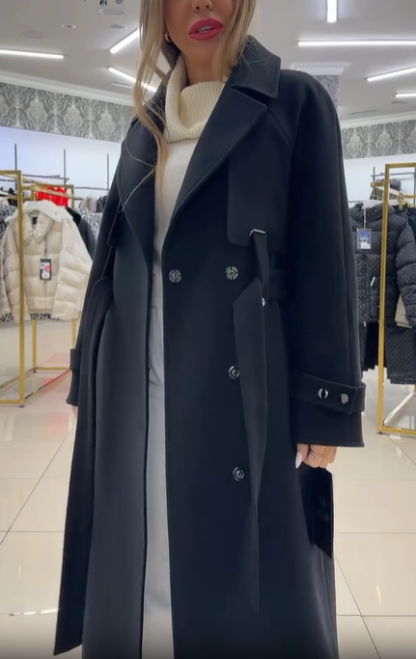 Wool - Blend Trench Coat