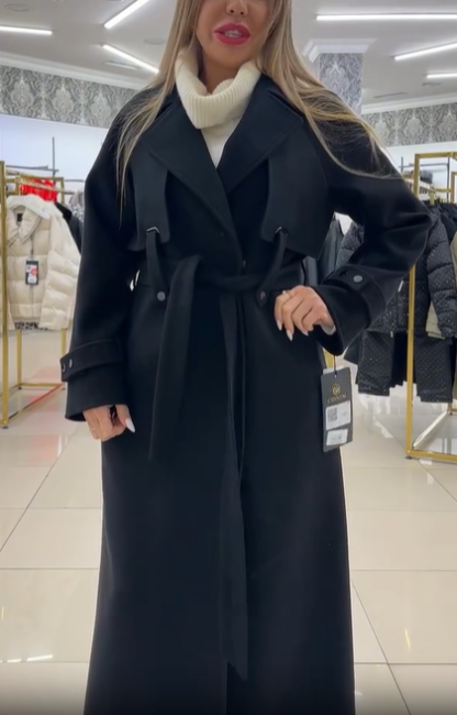 Wool - Blend Trench Coat