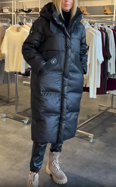 Long Quilted Puffer Coat