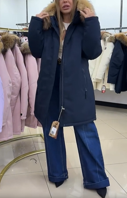 Hooded Parka with Faux Fur Trim