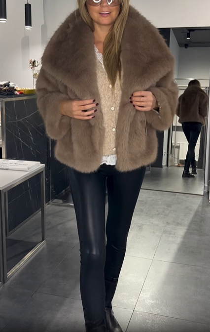 Short Faux Fur Jacket