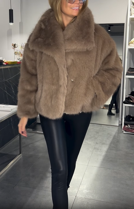 Short Faux Fur Jacket
