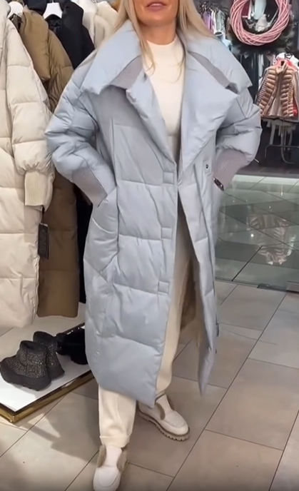 Longline Belted Puffer Coat