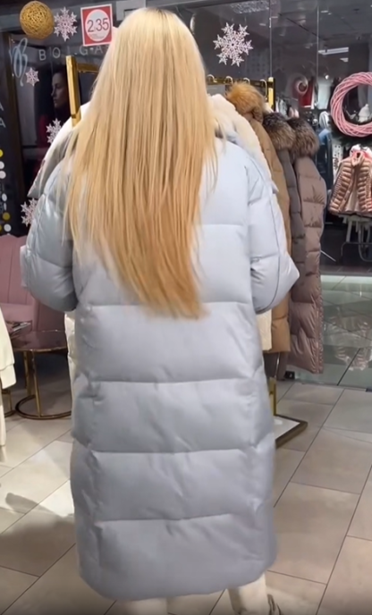 Longline Belted Puffer Coat