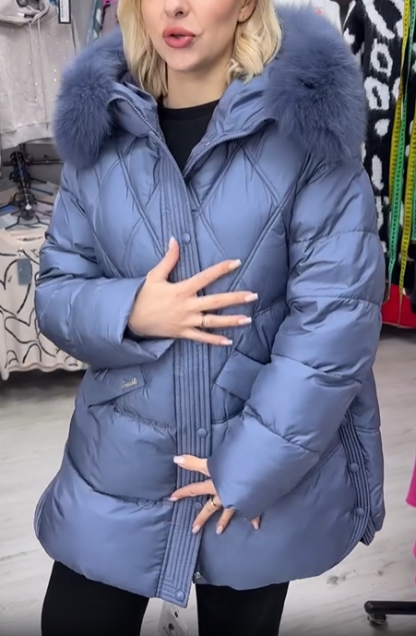 Hooded Diamond-Quilted Puffer Coat