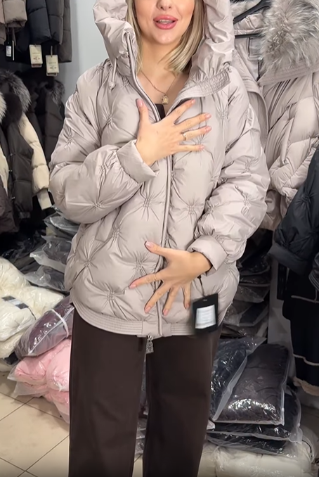 Star-Quilted Hooded Puffer Jacket