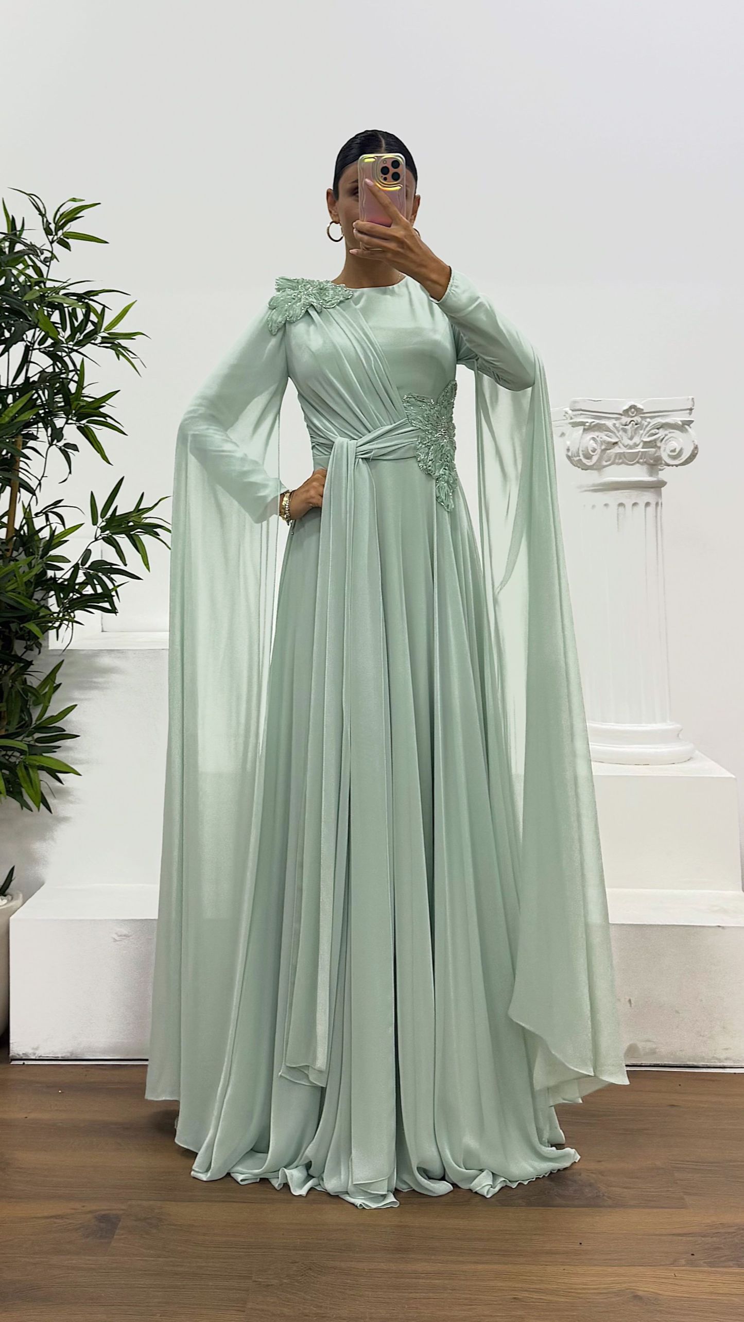 Chiffon Hijab Evening Dress