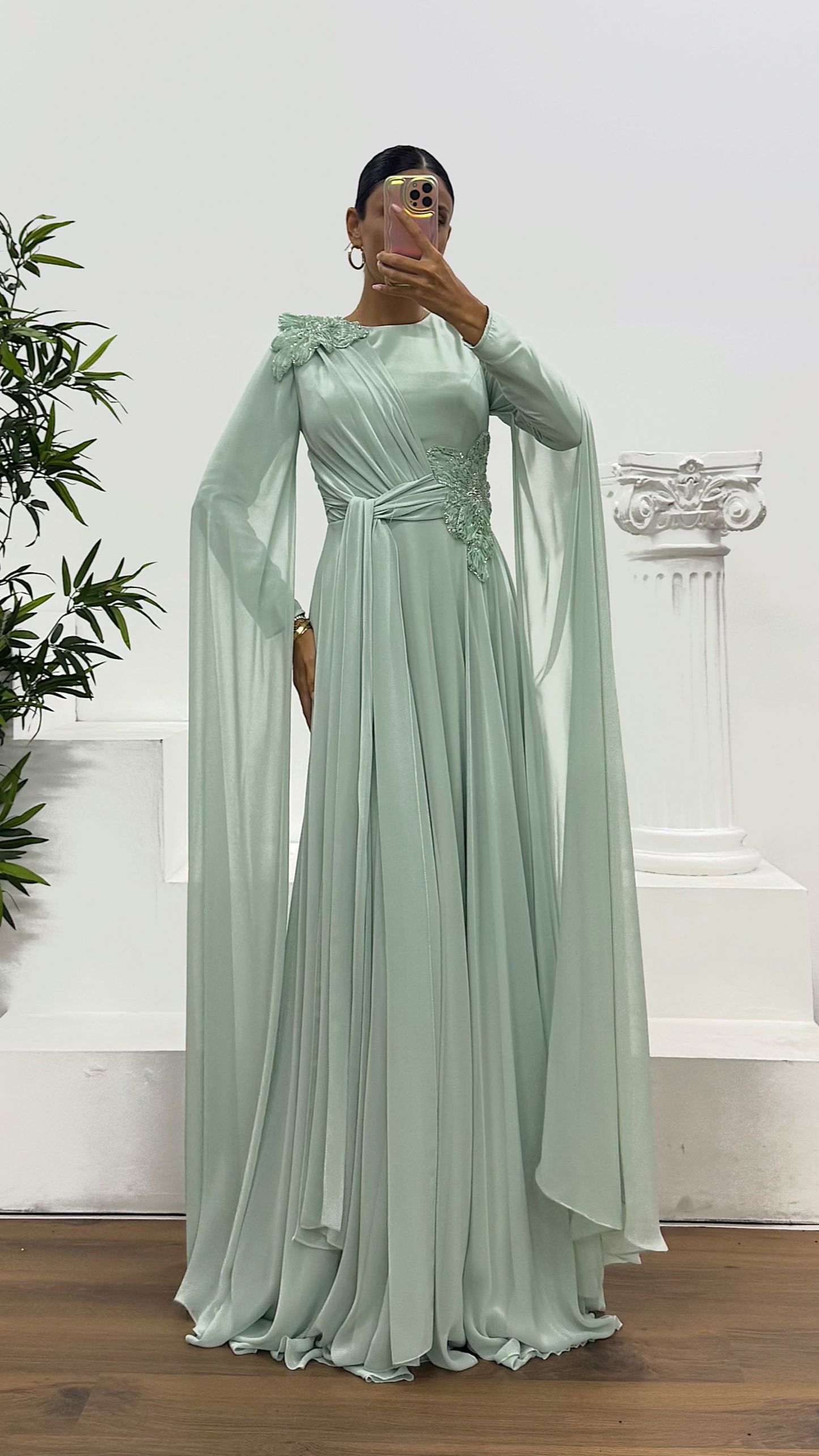 Chiffon Hijab Evening Dress