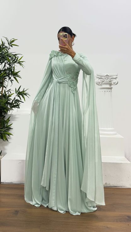 Chiffon Hijab Evening Dress