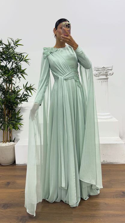 Chiffon Hijab Evening Dress