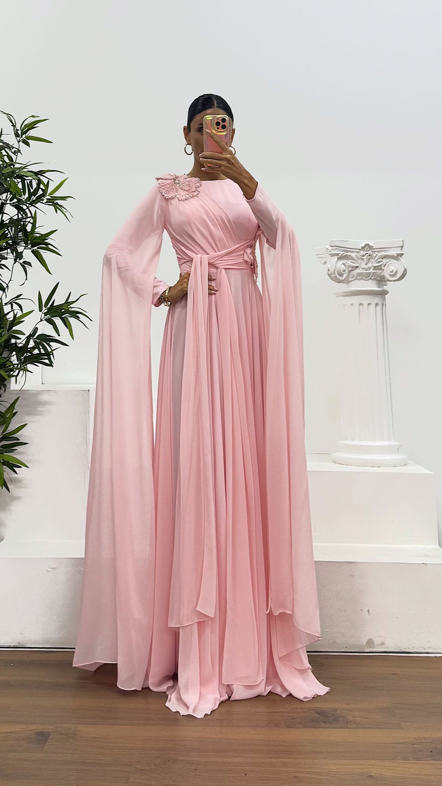 Chiffon Hijab Evening Dress