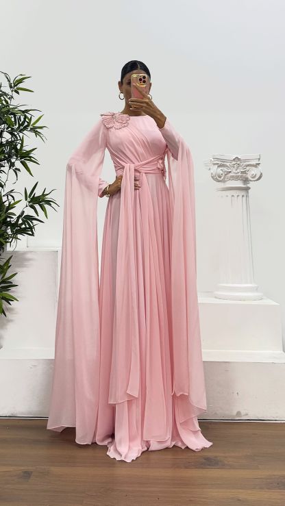 Chiffon Hijab Evening Dress