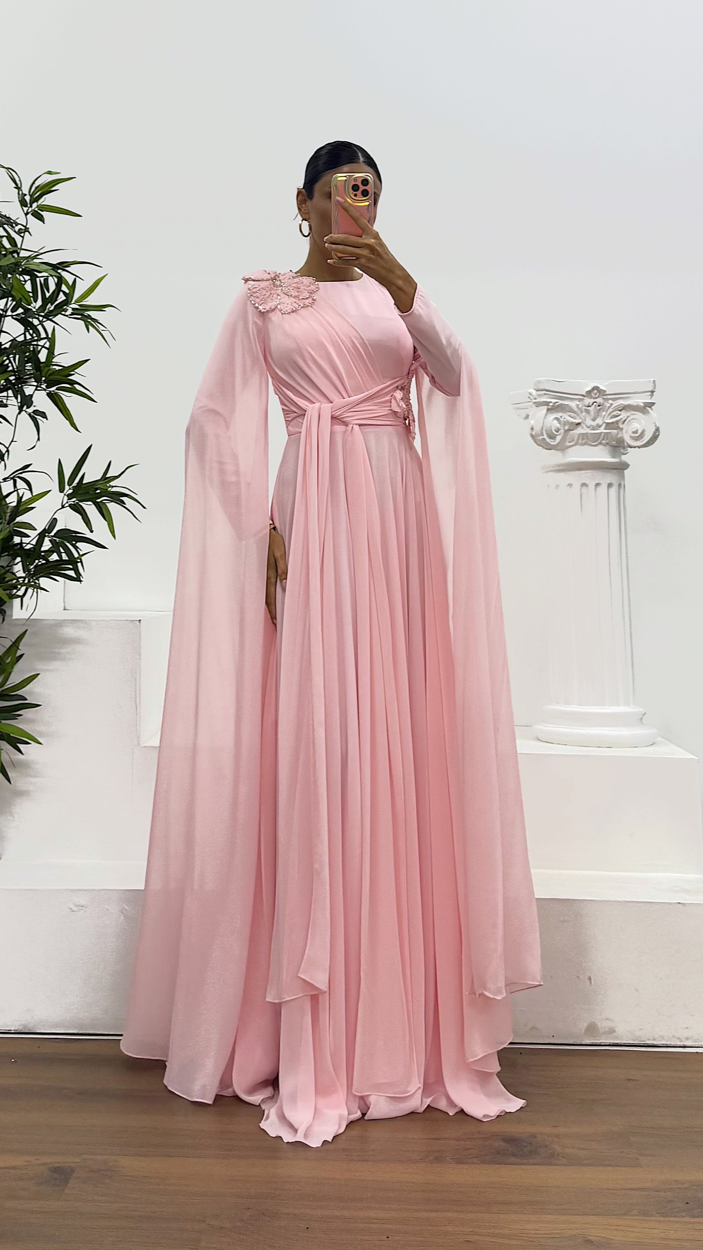 Chiffon Hijab Evening Dress