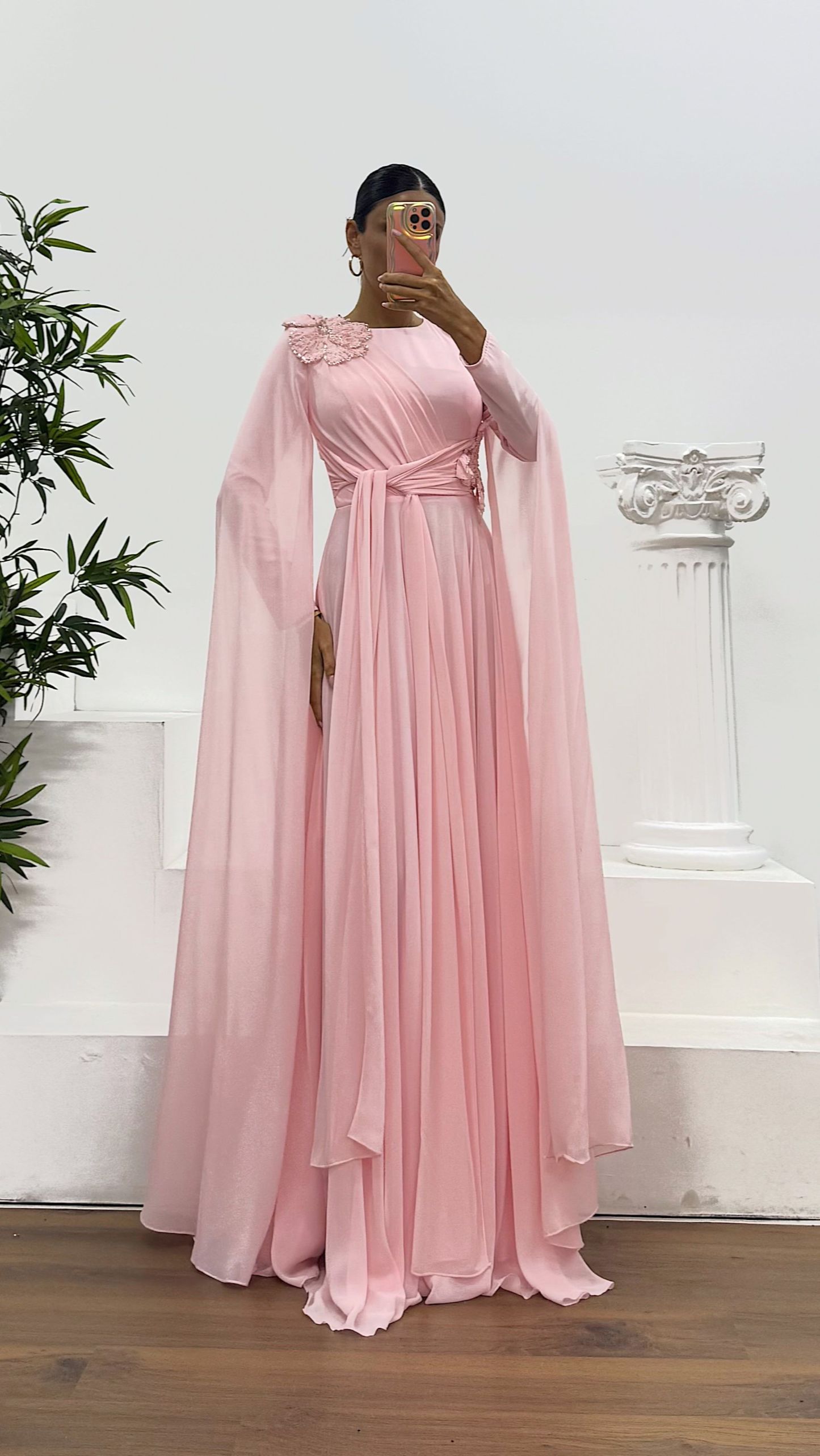 Chiffon Hijab Evening Dress