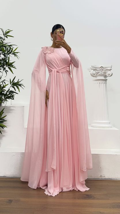 Chiffon Hijab Evening Dress
