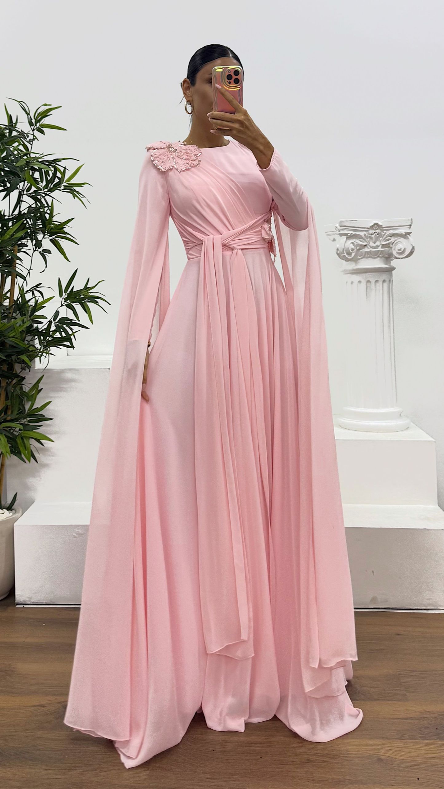 Chiffon Hijab Evening Dress