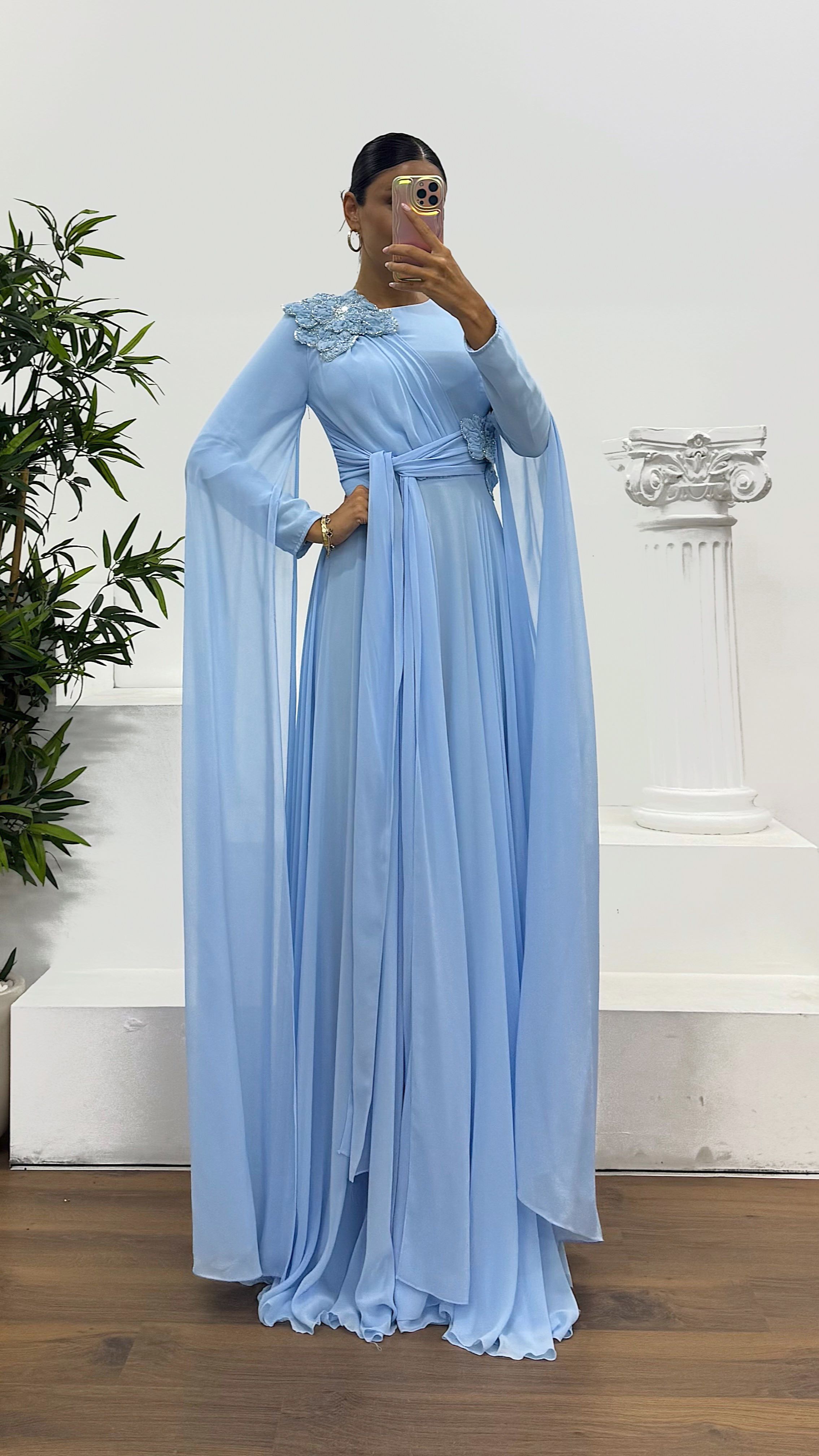 Chiffon Hijab Evening Dress